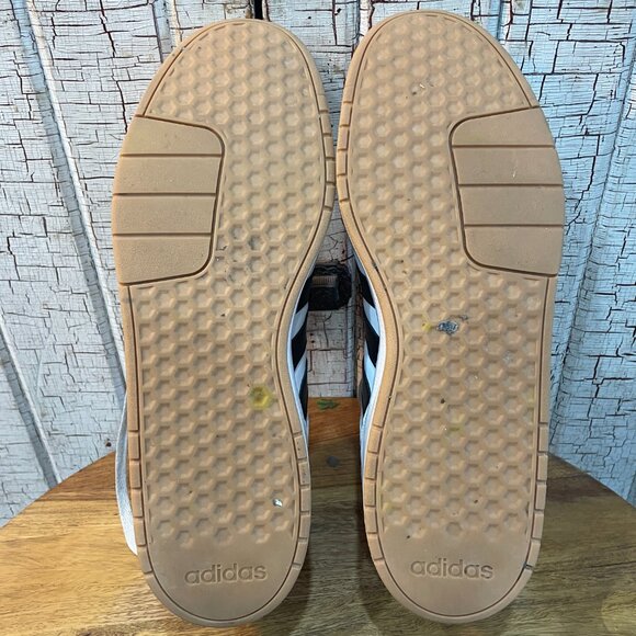 adidas mens 13 COURTBEAT White/Black/Better Scarlet sneakers - Picture 5 of 6